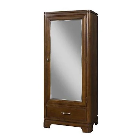 Bedroom Armoire Wardrobe with Mirror Door